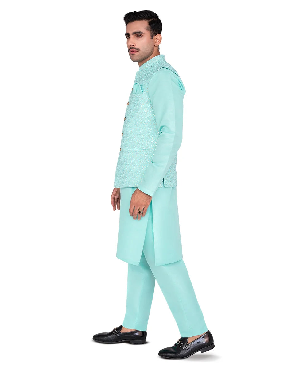 3pc Waistcoat & Kurta Trouser