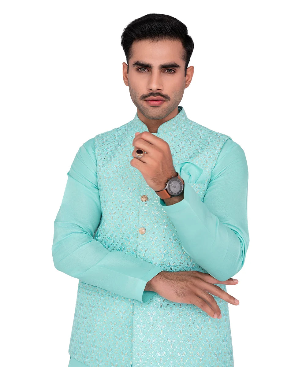 3pc Waistcoat & Kurta Trouser