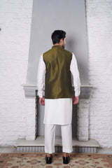 Waistcoat Mehandi Emb Design