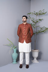 Prince Coat Maroon Masoori