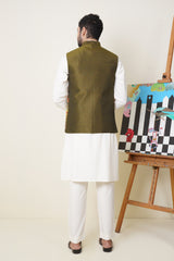 Waistcoat Mehandi Elephant Design Embroidery (1289)