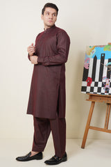 Maroon Kameez Shalwar
