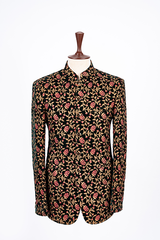Bottle Green Velvet Prince Coat