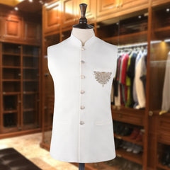 Cream Waistcoat Front Motif