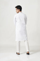 White Kurta with Texture