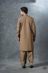 Brown Kameez Shalwar