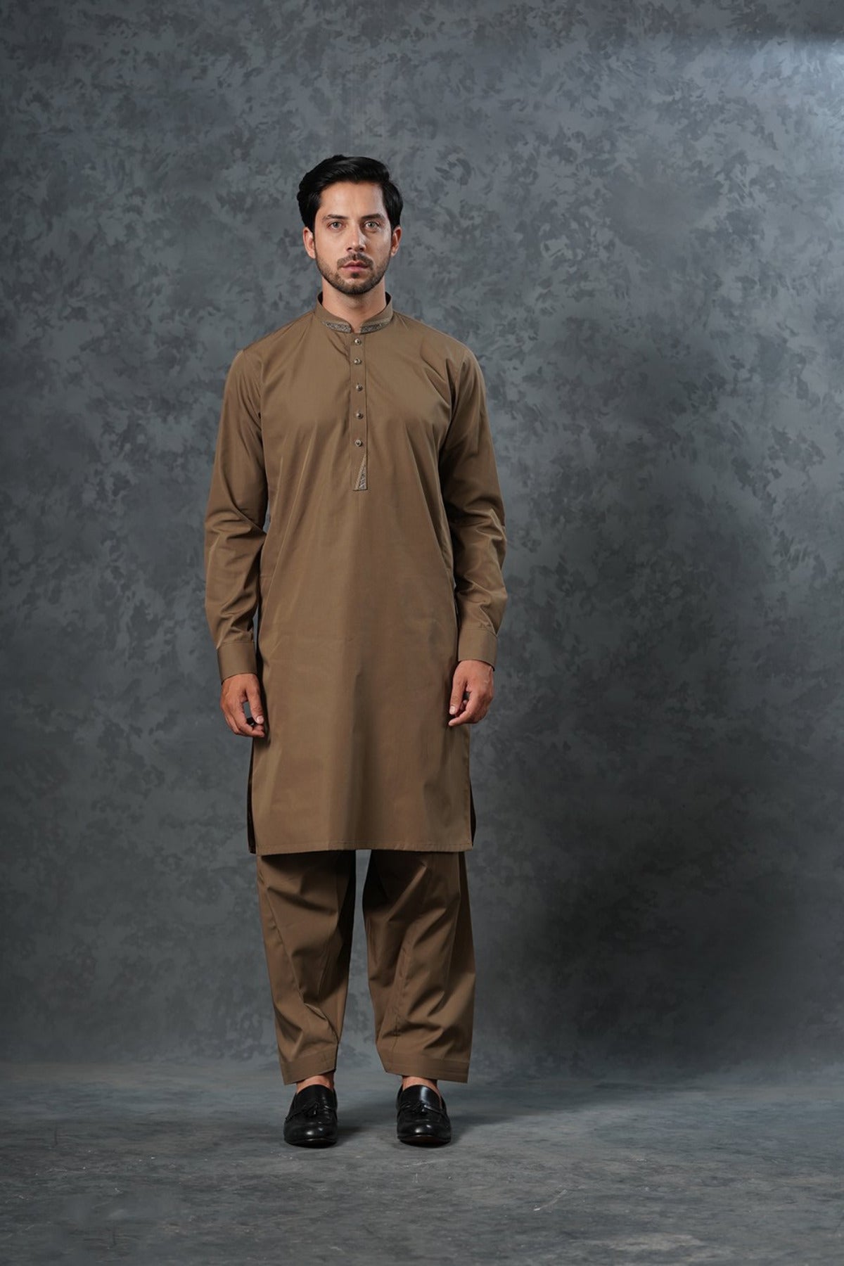 Brown Kameez Shalwar
